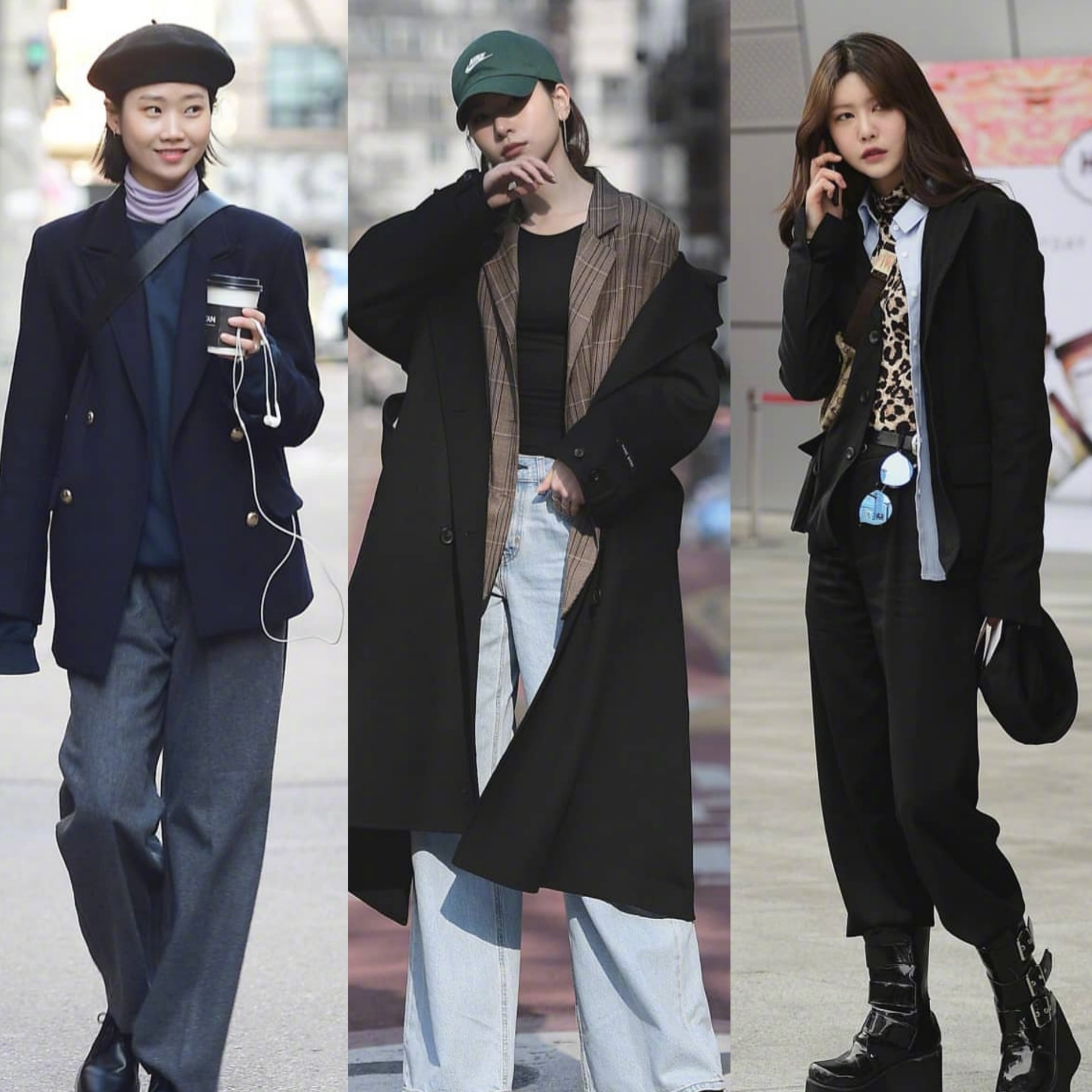 韩国女生真会穿!她们的"冬日穿搭"街拍,照着穿高级又大方